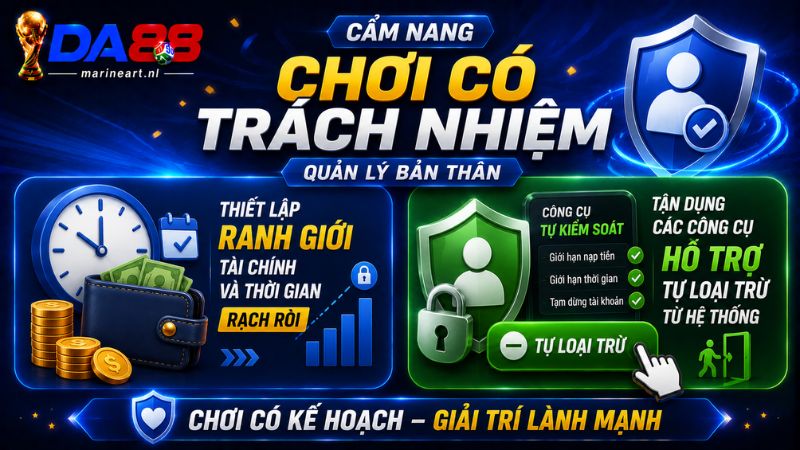Cẩm nang Chơi Có Trách Nhiệm quản lý bản thân để luôn làm chủ cuộc chơi