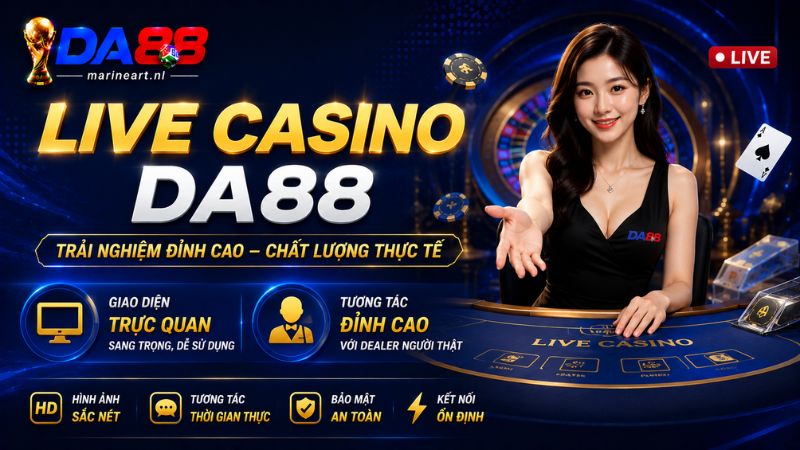 Khám phá không gian đẳng cấp tại Live Casino DA88